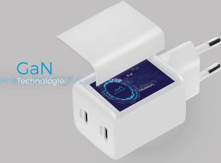 Produktbild Mobiparts GaN Wall Charger USB-Cx2/USB-A3.0/QC 65W White (65 W)