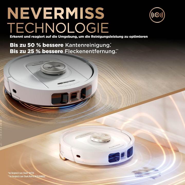Actual product image Shark PowerDetect 2in1 Robot Vacuum and Mop NeverTouch Pro (Wiping pads (rotating))