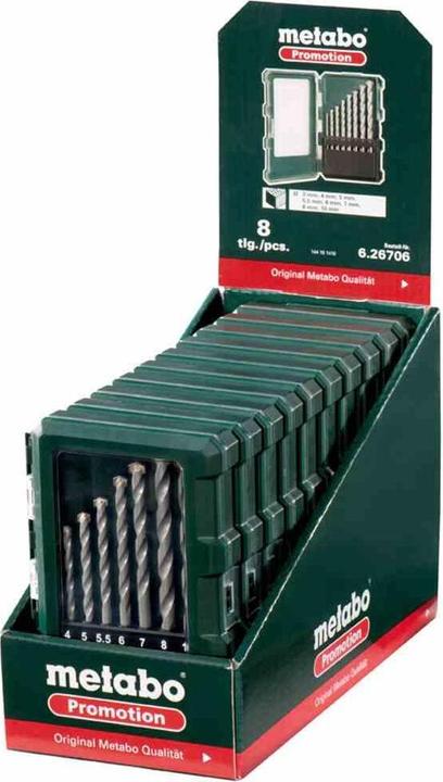 Produktbild Metabo Steinbohrerkassette (6 mm, 5.5 mm, 10 mm, 7 mm, 3 mm, 5 mm, 8 mm, 4 mm)