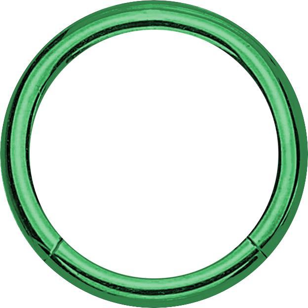 Produktbild Star Piercing Micro Segmentring klappbar grün (Titan, ohne Messing)