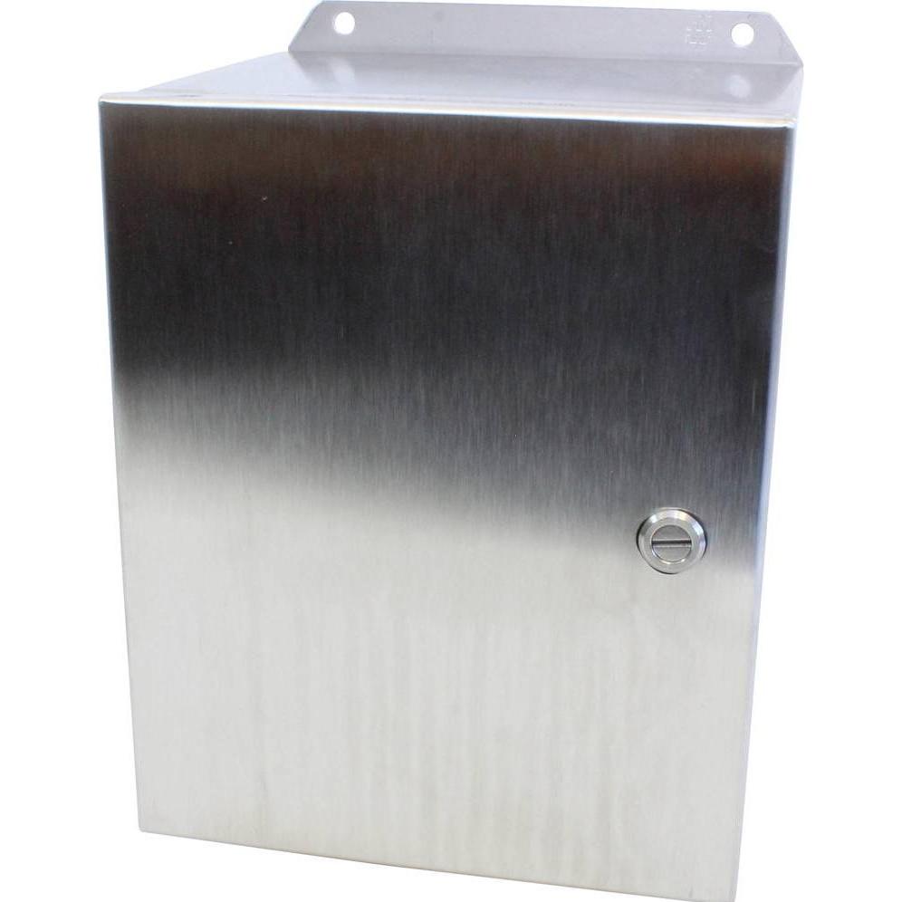 Hammond Wand-Gehäuse 254 x 203 152 Edelstahl 1 St. (Gehäuse), Elektronikzubehör + Gehäuse, Silber