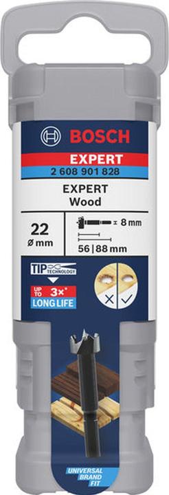 Produktbild Fortis Forstnerbohrer EXPERT Wood 22mm 22x90 m 2608901828 (4-22 Millimeter)