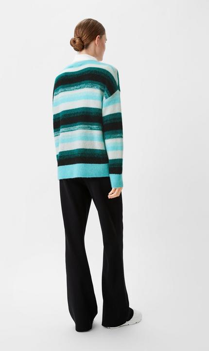 Produktbild Comma Strickpullover Gestreifter Strickpullover aus Alpakamix (40)