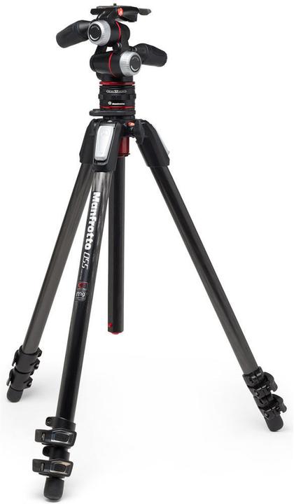 Manfrotto 055XPRO Carbon Tripod w/3W H. (Metall)