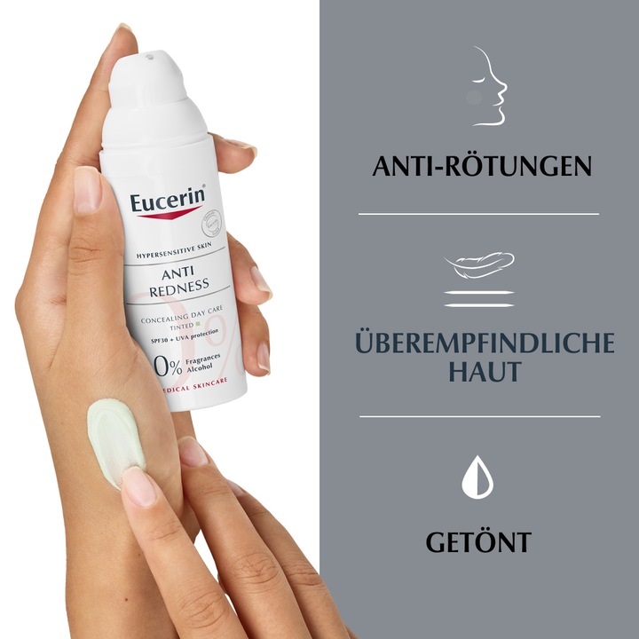 Eucerin Trattamento da giorno correttivo anti-rossore colorato con SPF 30 (50 ml, Crema da giorno, SPF 30)