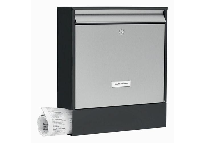Actual product image Burg Wächter Mailboxes Oxford 6877 black&steel