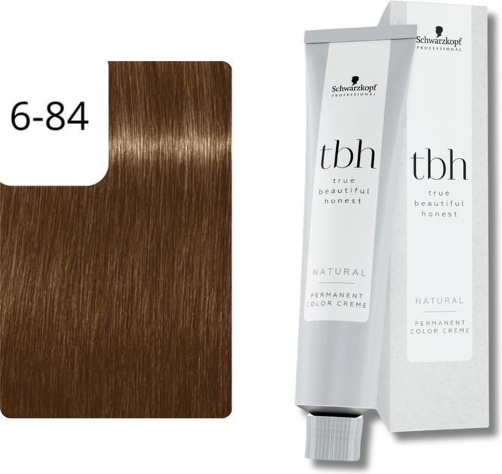 Produktbild Schwarzkopf Professional Schwarzkopf True Beautiful Honest - Tbh 6-84 W Dunkelblond Rot Beige 60 ml (6-84 Dunkelblond Rot Beige)