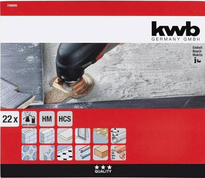 Produktbild kwb Multitools Badreparaturset 22tlg