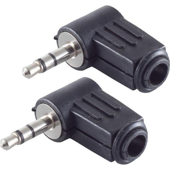 Shiverpeaks BS51200-W2 Drahtverbinder 3.5 mm Schwarz, Audio Adapter, Schwarz