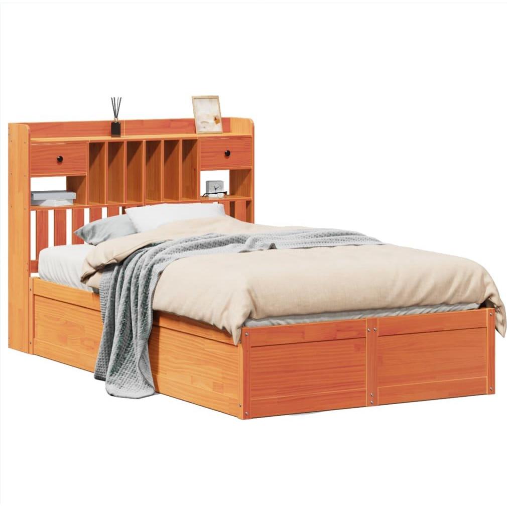 VidaXL, Bett, Massivholzbett Holzbett Bett Doppelbett ohne Matratze 135x190cm Kiefer (135 x 190 cm)