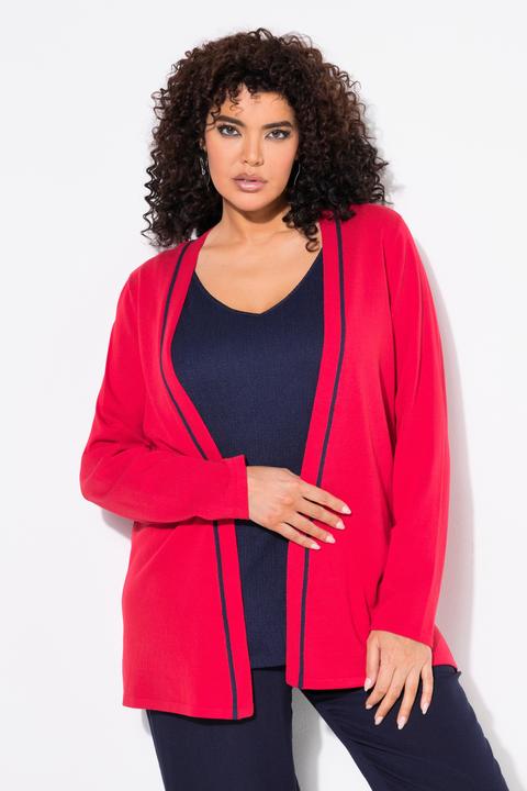 Produktbild Ulla Popken Strickjacke, Schalkragen, Langarm (58)