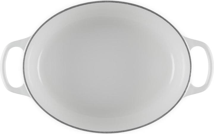Produktbild Le Creuset Cocotte oval Evo 27 cm white with gold handle (Bräter + Schmortopf, Gusseisen)