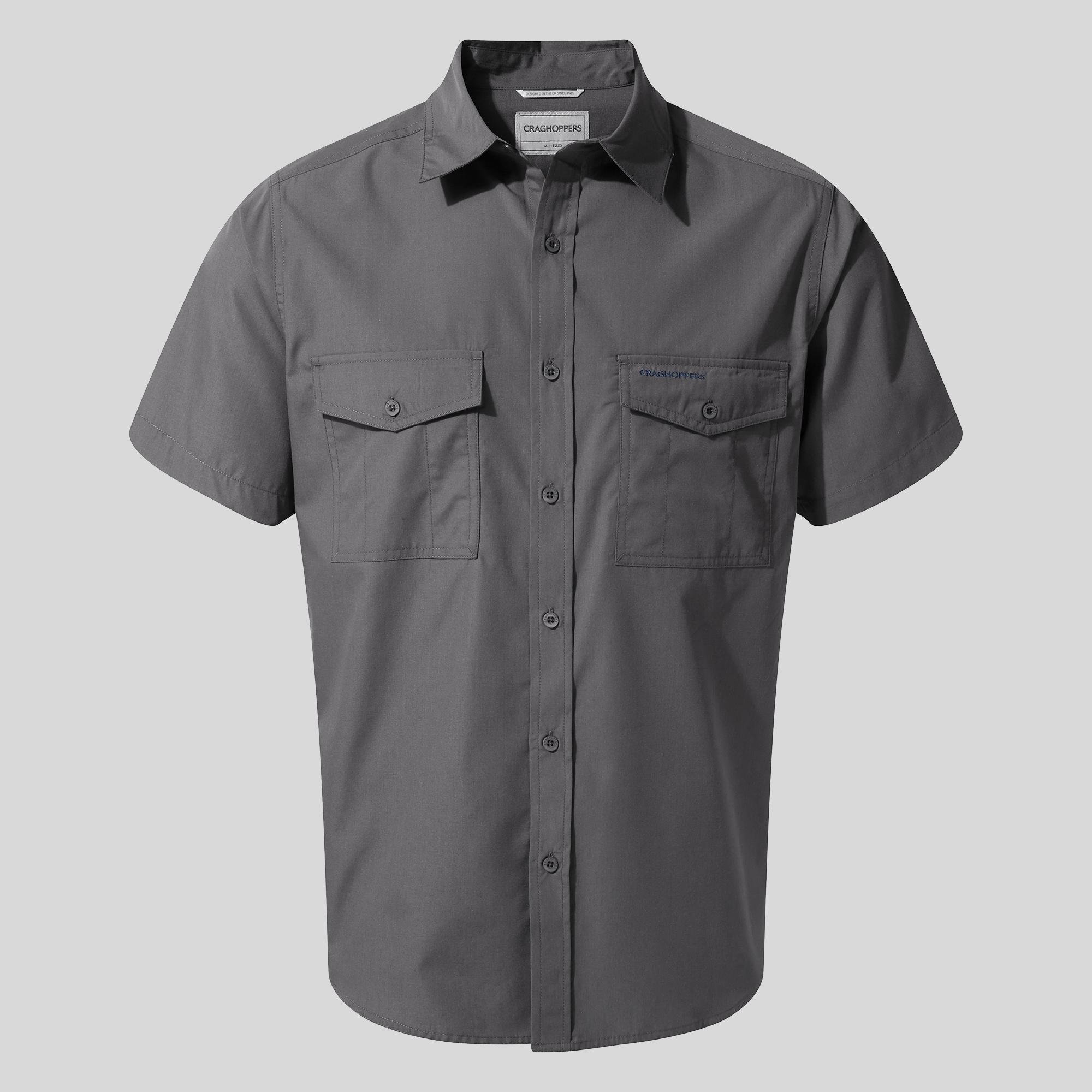 Craghoppers, Herren, Hemd, Kiwi Kurzarm Hemd, Blau, (4XL)