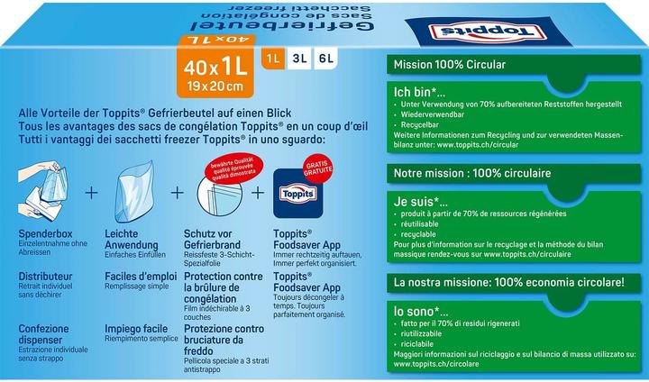 Produktbild Toppits Gefrierbeutel (40 x)
