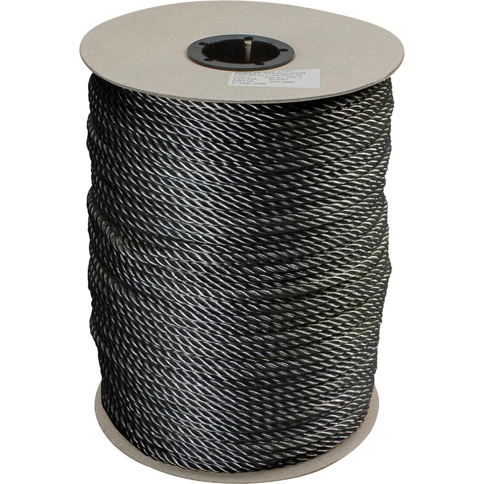 Dönges, Seil, Faserseil aus Polypropylen, 6 mm, schwarz, gedreht (0.01 m)