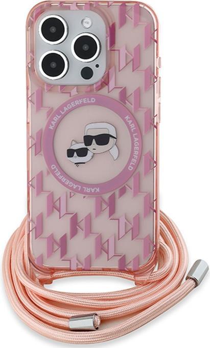 Immagine prodotto Karl Lagerfeld KLHMP15LHCKCKLCP iPhone 15 Pro 6.1" różowy/rosa hardcase IML Crossbody Monogram Karl (Apple iPhone 15 Pro)