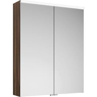 burgbad, Spiegelschrank, Eqio Spiegelschrank mit horizontaler LED-Beleuchtung, 2 Türen, 650x800mm