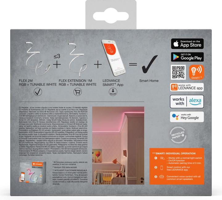 Produktbild Ledvance Smart+ Flex Multicolor Extendable (RGBW, 200 cm, Indoor)