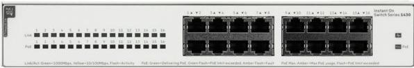Produktbild HPE HP Switch 1430 16G PoE 124W 16x10/100/1000 PoE (16 Ports)