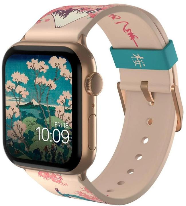 Produktbild Moby Fox Armband Smartwatch Hokusai Cherry Blossom 22 mm (22 mm, Edelstahl, Silikon)