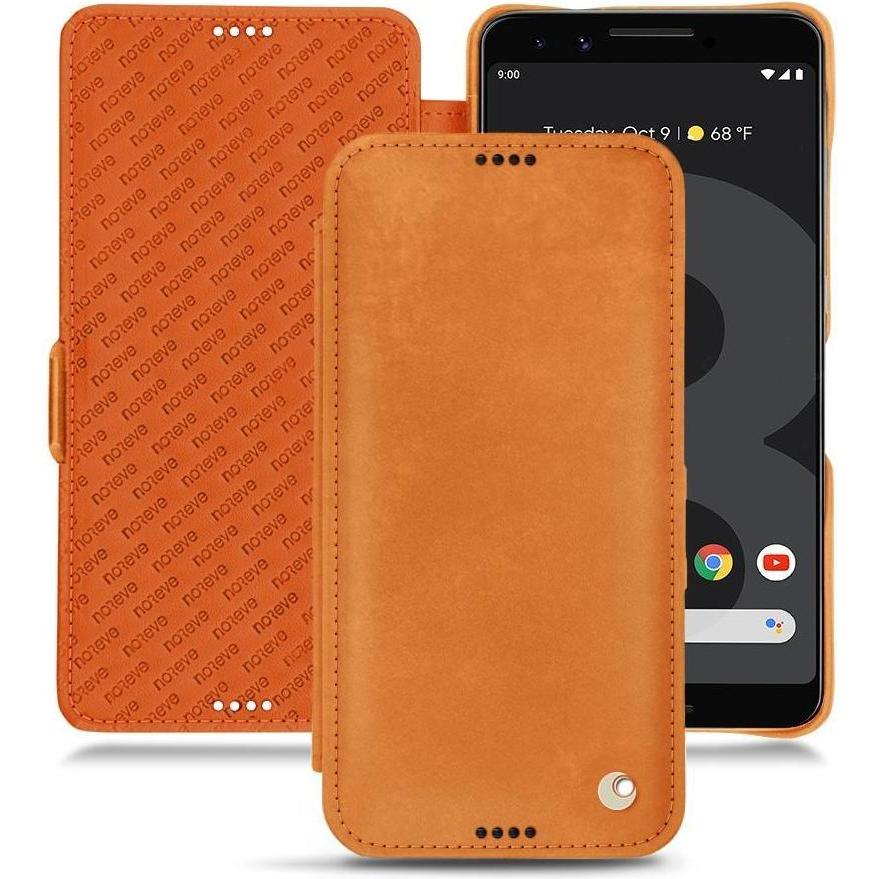 Noreve Lederschutzhülle horizontal (Google Pixel 3), Smartphone Hülle, Orange