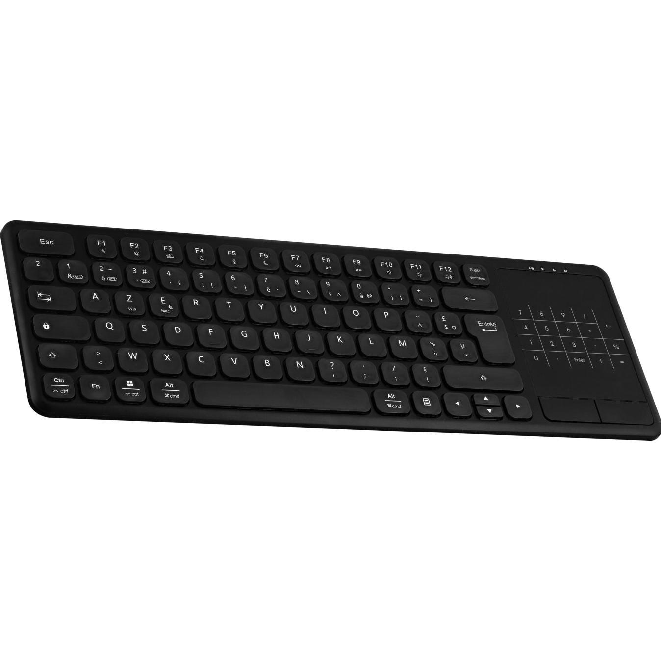 T'nB Clavier Sans Fil Slim Touch (Noir) (FR, Senza fili), Tastiera, Nero