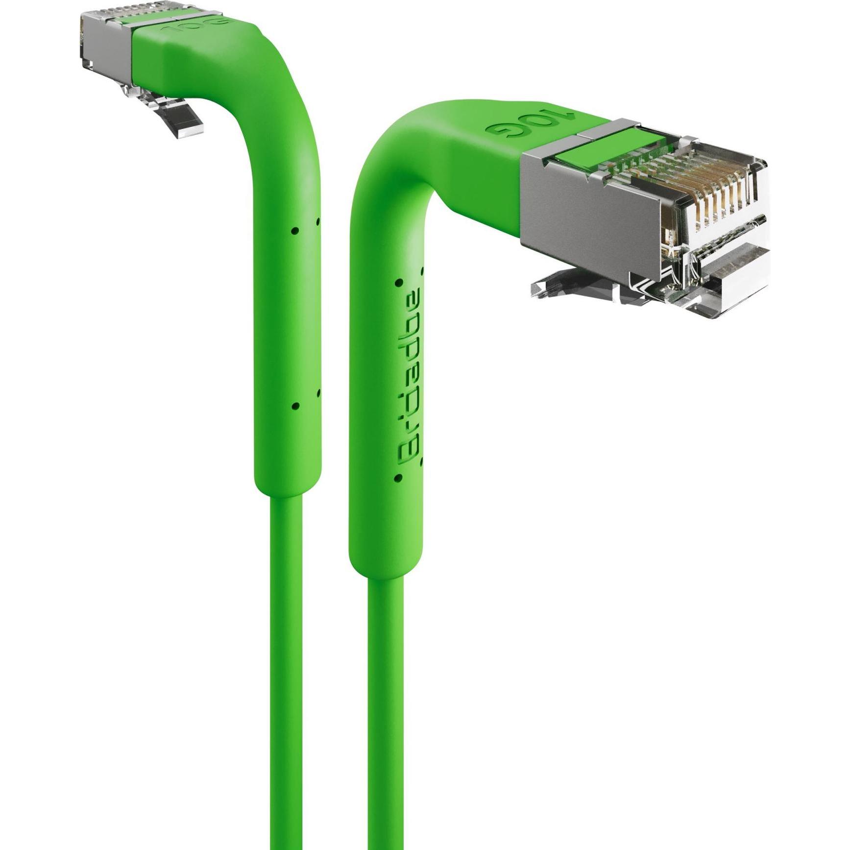 Broadbe Slim Patch Cable 10G Green 0.3m Cable-Patch-Cat6A-GR-0.3M-Slim (CAT6a, 0.30 m), Cavo di rete