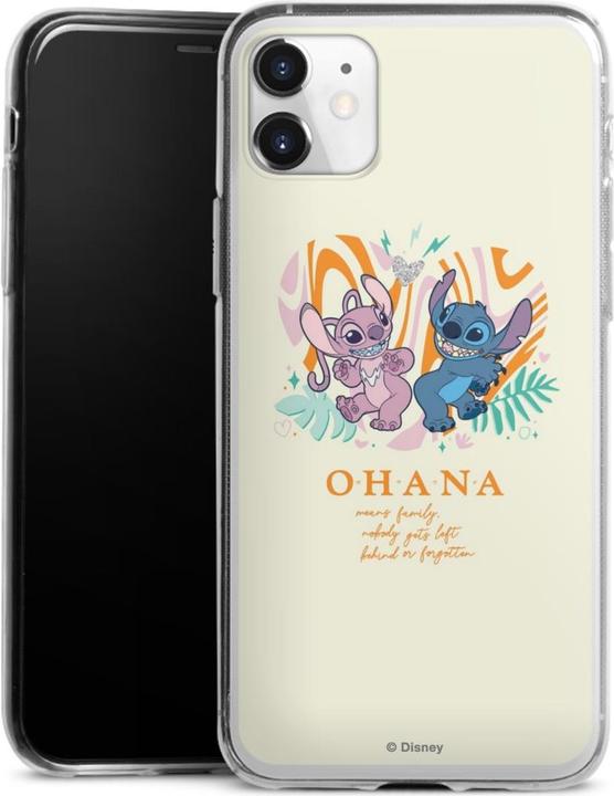 Produktbild DeinDesign Slim Case für Apple iPhone 11 Silikon Hülle Ultra Dünn Handyhülle Lilo & Stitch Disney Offizielles (Apple iPhone 11)