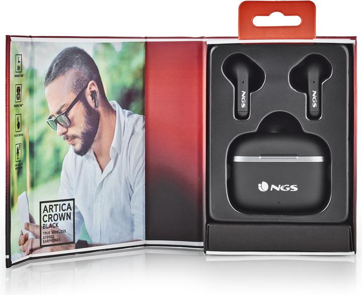 Actual product image NGS Artica crown black (8 h, Wireless)