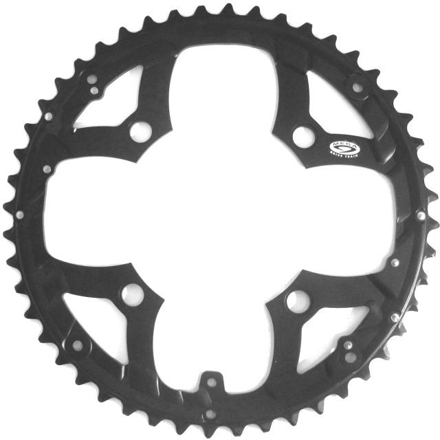 Actual product image Shimano Chainring Deore FC-M591 48 teeth for trouser guard black (48)