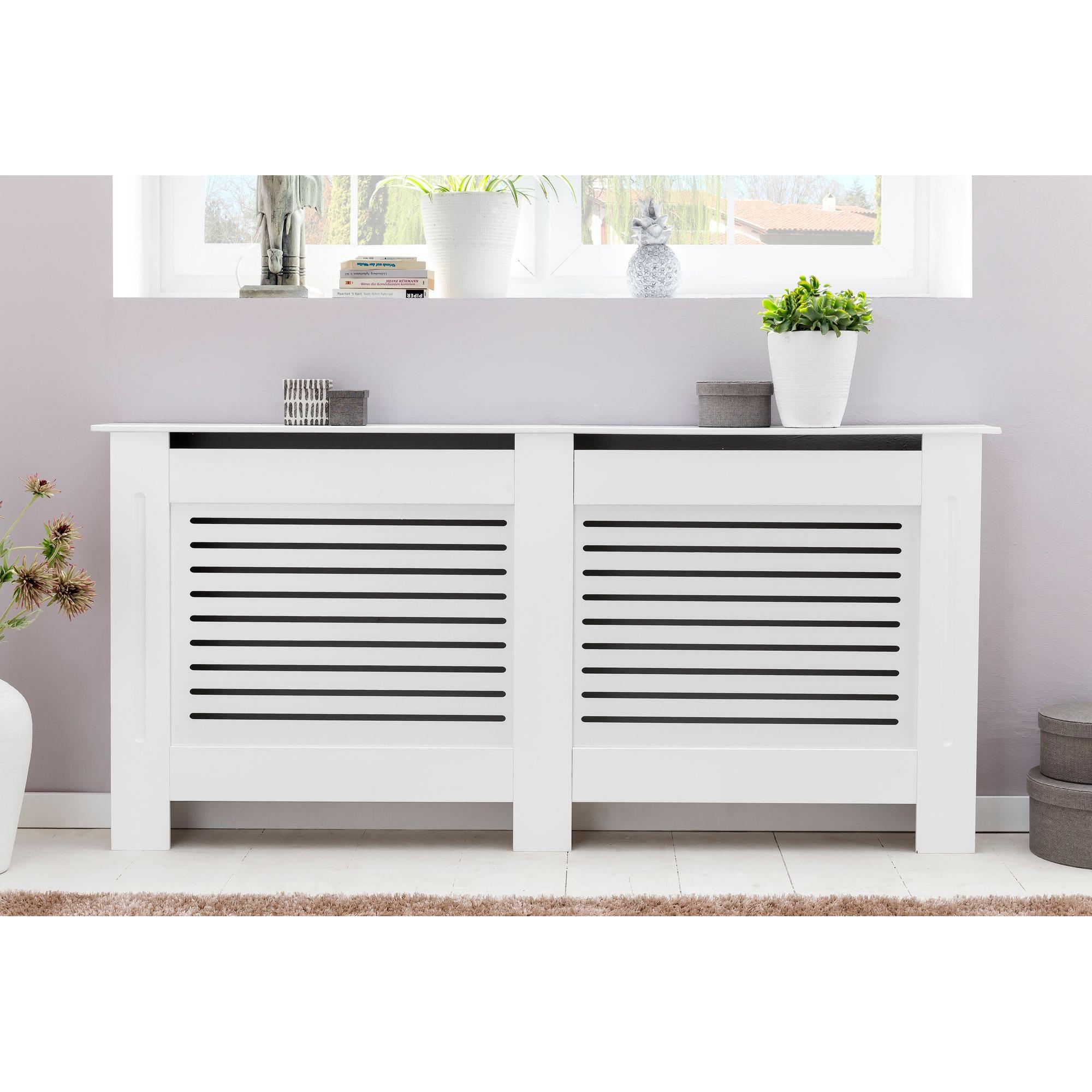 Thumbnail - FineBuy Regal Holz furniert Weiss, Zubehör Heizen
