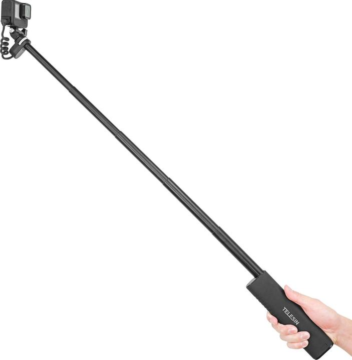 Actual product image Telesin Power grip selfie stick (With power bank) TE-CSS-001