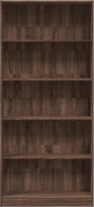 Produktbild vidaXL Bücherregal Regal Standregal Büroregal Aktenregal Braun Eichen-Optik (80 x 24 x 176 cm)