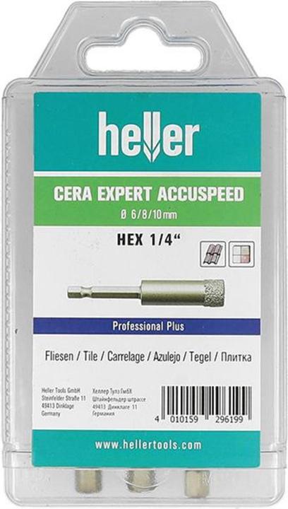 Actual product image Heller diamond bur head (10 millimetres, 6, 8)