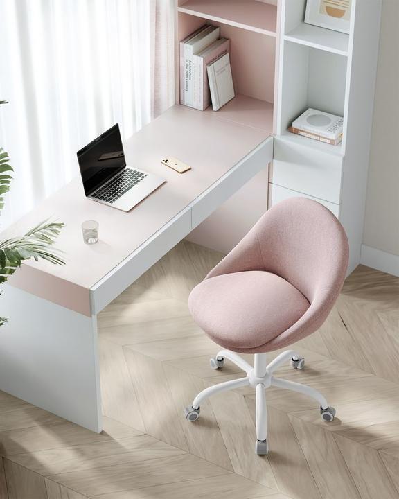 Produktbild Songmics Bürostuhl mit Fusskreuz, Rosa, Produkttyp: Bürostuhl