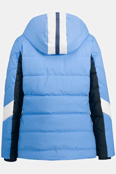 Actual product image Ulla Popken HYPRAR Chevron Stripe Triple Function Quilted Fully Lined Ski Jacket (58)