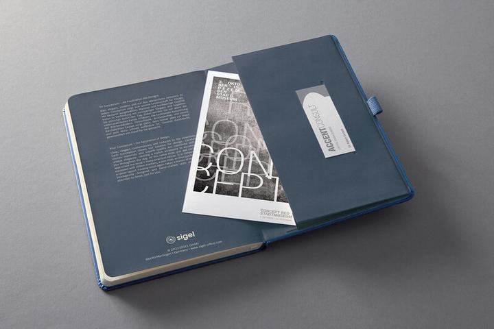 Produktbild Sigel Conceptum CO403 Notizbuch liniert Blau Anzahl der Blätter: 97 DIN A5 hoch (Liniert, Harter Einband)