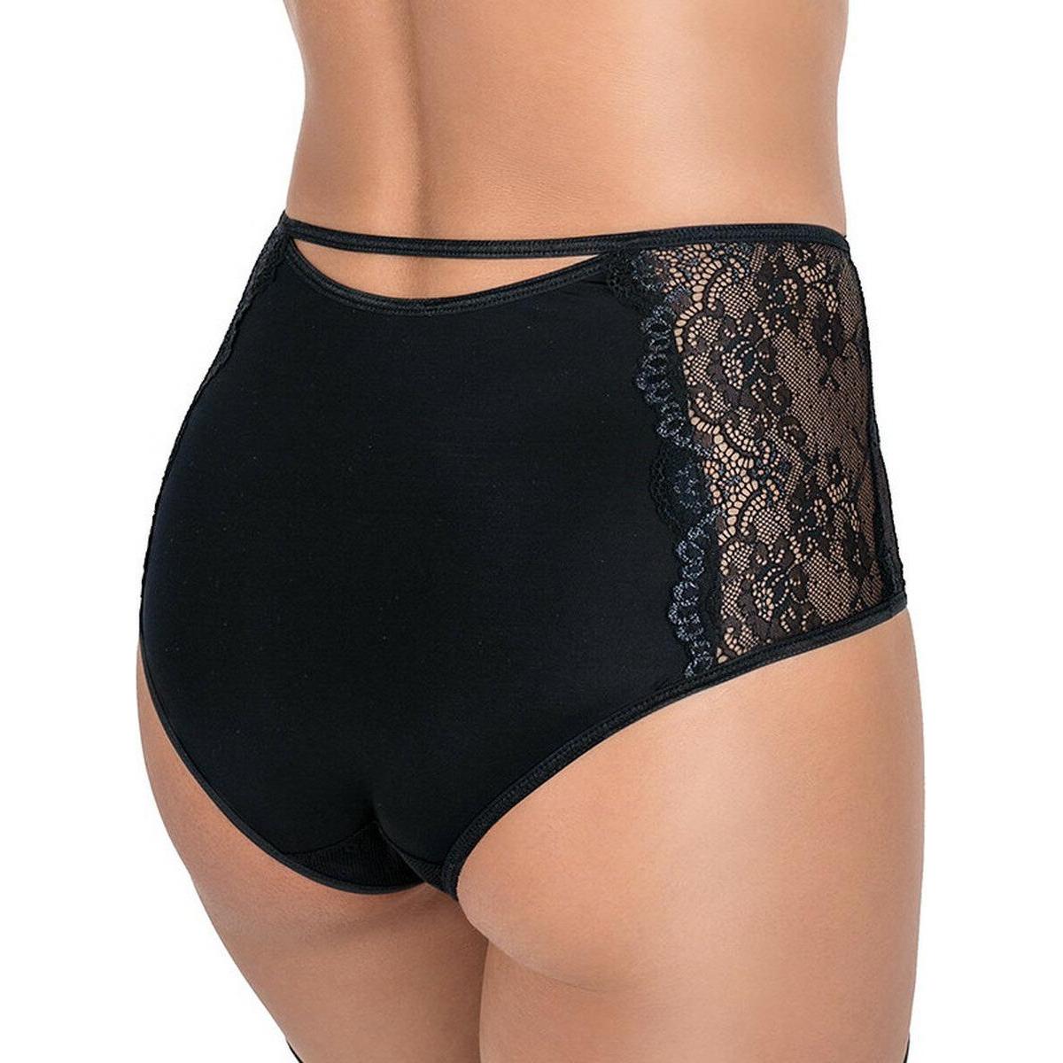 Róza, Damen, Unterhosen, Zulaj boxers, Schwarz, (L, Einzelpack)