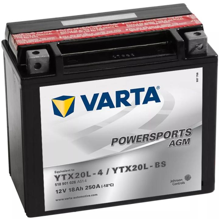 Image du produit Varta Sports mécaniques (12 V, 18 Ah, 250 A)