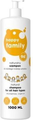 Image du produit NoName Shampooing naturel pour tous types de cheveux 1000ml Happy Family (1000 ml, Shampoing liquide)