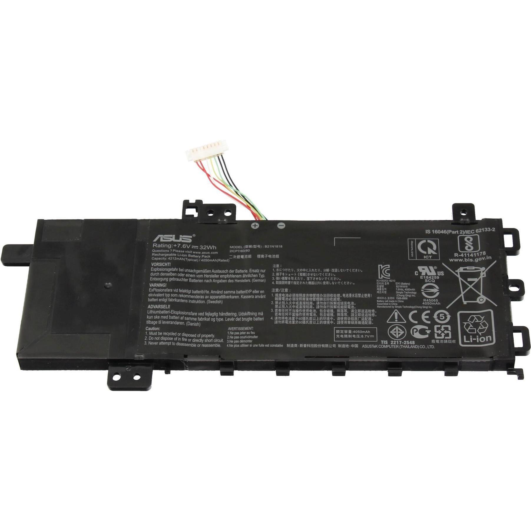 ASUS 0B200-03190400 (2 Zellen, 4212 mAh), Notebook Akku