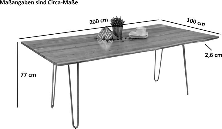 Actual product image SAM Hannah (200 x 100 x 77 cm)