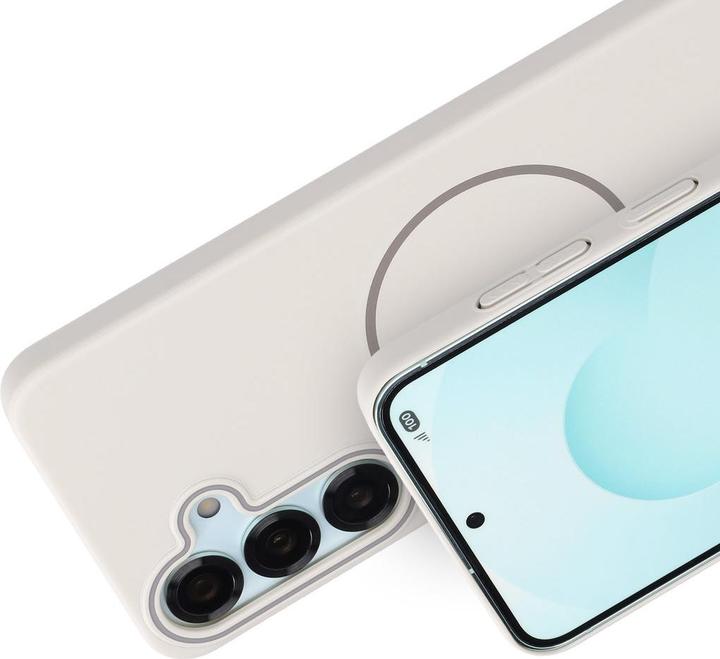 Image du produit Mobiparts Slim Line Case Samsung Galaxy S25 (MagSafe Compatible) Off White (Samsung Galaxy S25)