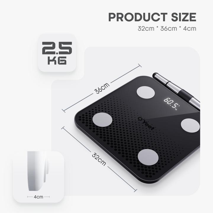 Actual product image OYeet O'Yeet BS-OY03 smart body composition monitor (180 kg)