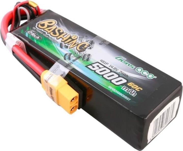 Actual product image Gens Ace G-Tech 5000mAh 14.8V 4S1P 60C Lipo Battery Pack with XT90 Plug-Bashing Series (14.80 V, 5000 mAh)