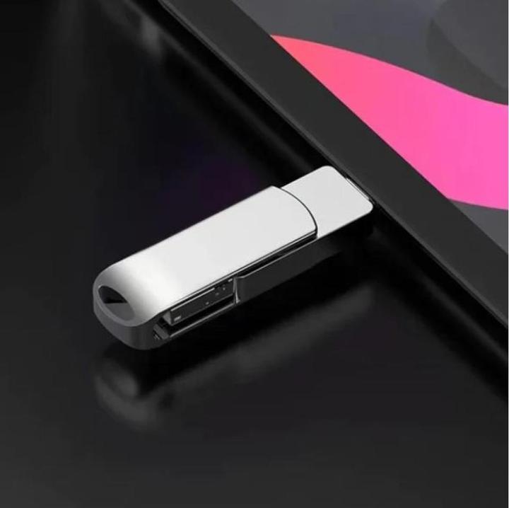 Image du produit PowerGuard iFlashDrive 4in1 USB-C Lightning MicroUSB 64GB Adaptateur USB 3.0 OTG (Lightning, Micro USB, USB-A, USB-C, Lightning, Micro USB, USB-C)