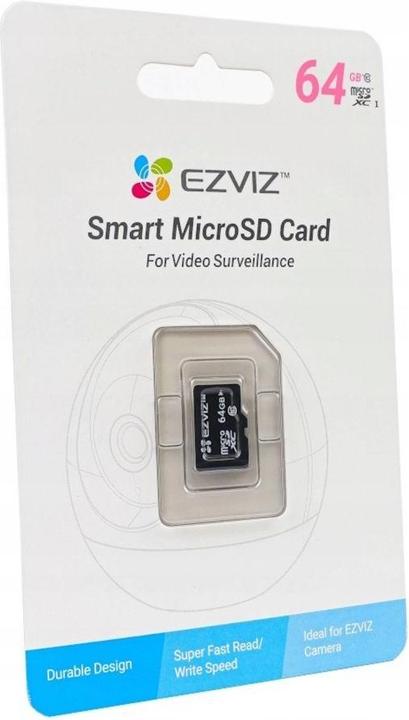 Produktbild EZVIZ Carte Micro SD 64Gb (64 GB, microSDXC, U3, UHS-I)