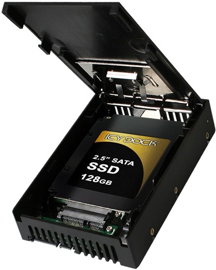 Immagine prodotto Icy Dock Convertitore HDD da 6,35 cm e 2,5 pollici Il convertitore HDD SATA trasforma un disco rigido da