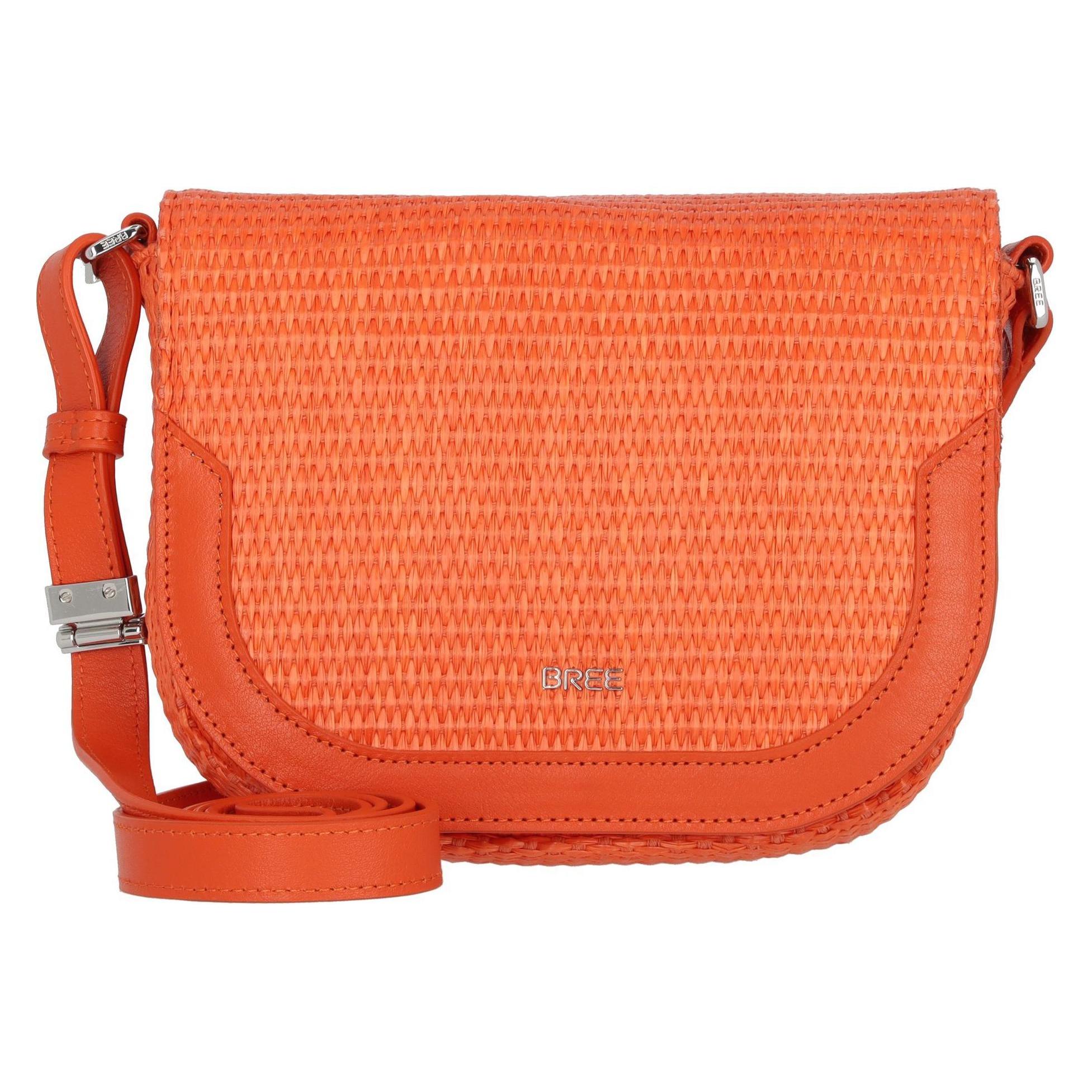 Pnch By Bree, Unisex, Handtasche, Avea 6 Umhängetasche Leder 21 Cm, Orange