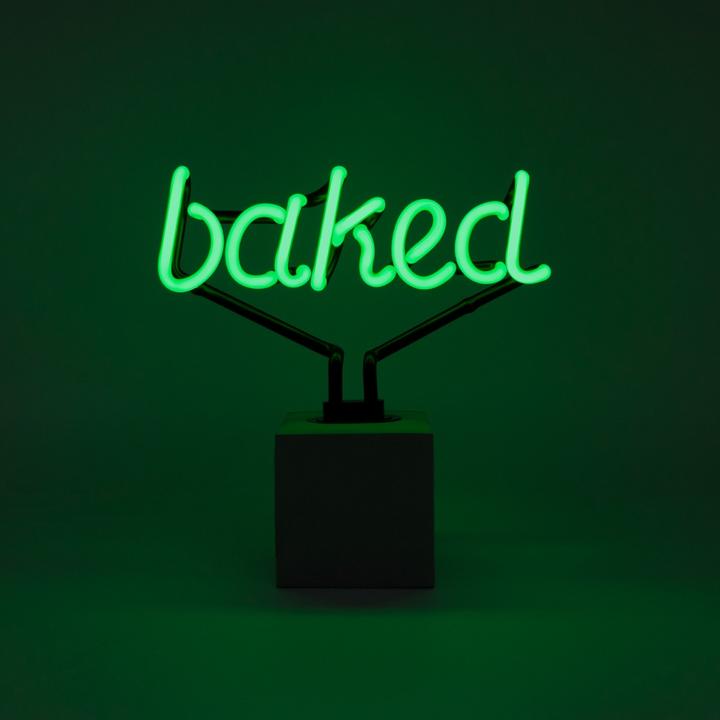 Image du produit Locomocean Lampe de table en verre néon avec socle en béton - Baked